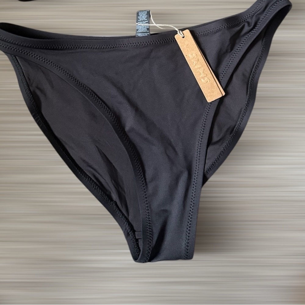 SKIMS Swim Midwaist Bottom Size 4X New With Tags in Color Onyx